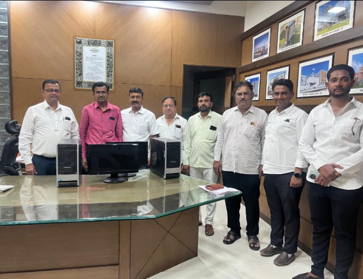 पुण्यातील सार्वजनिक बांधकाम विभागाकडून नंदुरबार जिल्ह्यातील सामाजिक संस्थेला ७ संगणक संच भेट