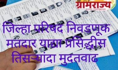 Zilla Parishad election voter list : राज्यातील जिल्हा परिषदांच्या गटनिहाय मतदार याद्या प्रसिद्धीस सलग तिसऱ्यांदा मुदतवाढ! 