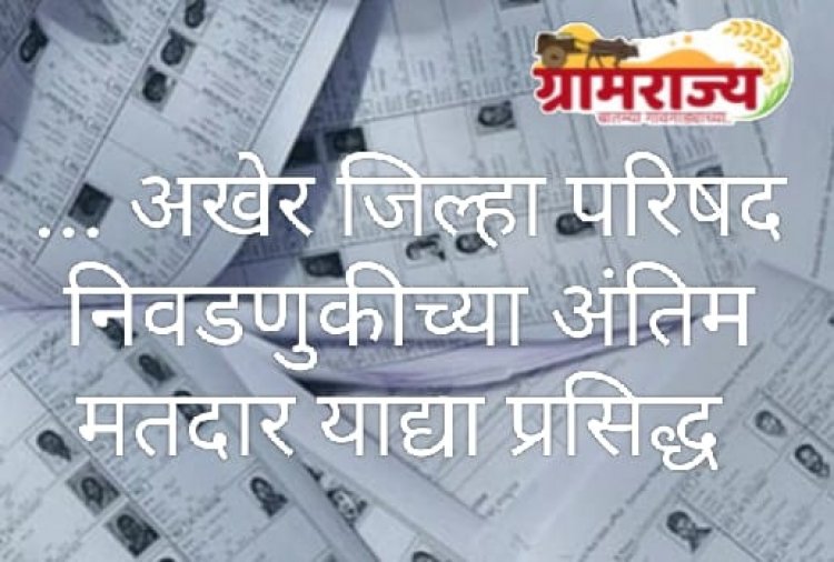 Finally Zilla Parishad election voter list published : ... अखेर जिल्हा परिषद निवडणुकीच्या गटनिहाय मतदार याद्या प्रसिद्ध! 
