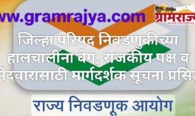 Zilla Parishad election 2026 : .... अखेर राज्य निवडणूक आयोगाकडून राज्यातील जिल्हा परिषदा आणि पंचायत समिती निवडणुकीच्या हालचालींना वेग! 