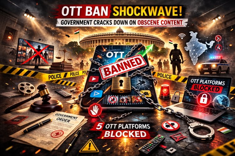 OTT Ban Shockwave: अश्लील कंटेंटवर सरकारची मोठी घाव; ५ OTT प्लॅटफॉर्म्स ब्लॉक, डिजिटल जगतात खळबळ.