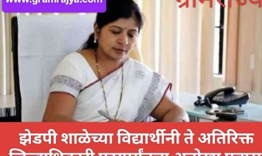 जागतिक महिला दिन विशेष लेख :- पिंपळवाडी जिल्हा परिषद शाळा ते अतिरिक्त जिल्हाधिकारी व्हाया तलाठी! 