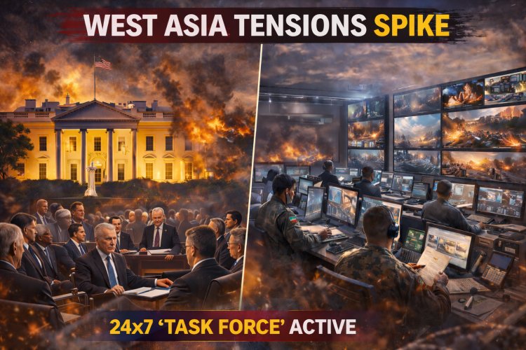 West Asia Tensions Spike: पश्चिम आशियातील तणावावर व्हाइट हाऊसमध्ये उच्चस्तरीय सुरक्षा बैठक; २४x७ ‘टास्क फोर्स’ सक्रिय.