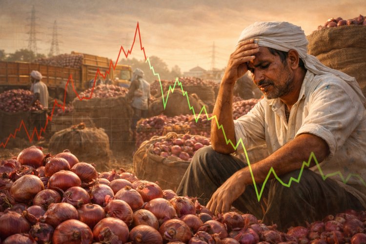 Onion Price Rollercoaster: कांदा बाजारात दरांचा चढ-उतार, वधारलेल्या खर्चात शेतकरी अडचणीत.