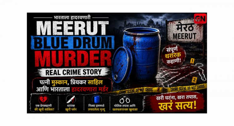 Meerut Blue Drum Murder Real Crime Story : पत्नी मुस्कान, प्रियकर साहिल आणि भारताला हादरवणारा मर्डर