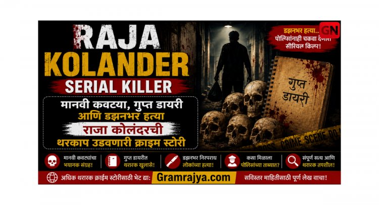 Raja Kolander Serial Killer : मानवी कवट्या, गुप्त डायरी आणि डझनभर हत्या राजा कोलंदरची थरकाप उडवणारी क्राइम स्टोरी